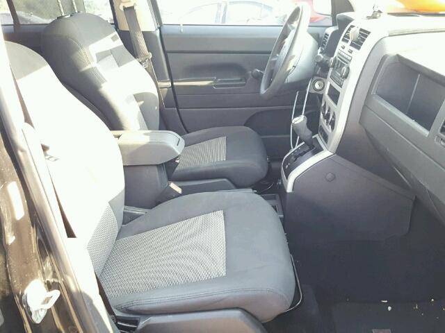 1J8FT47W38D570204 - 2008 JEEP COMPASS SP BLACK photo 5