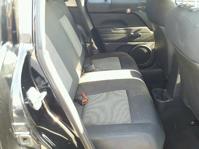 1J8FT47W38D570204 - 2008 JEEP COMPASS SP BLACK photo 6