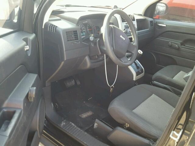 1J8FT47W38D570204 - 2008 JEEP COMPASS SP BLACK photo 9