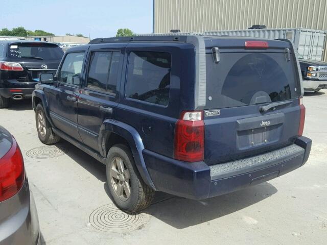 1J8HH48N26C107022 - 2006 JEEP COMMANDER BLUE photo 3
