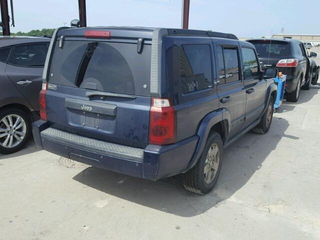 1J8HH48N26C107022 - 2006 JEEP COMMANDER BLUE photo 4