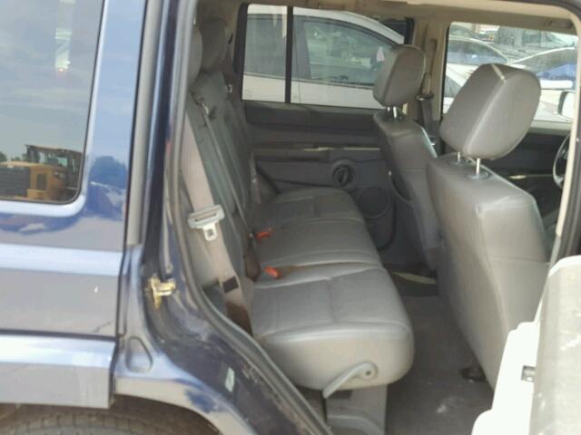 1J8HH48N26C107022 - 2006 JEEP COMMANDER BLUE photo 6