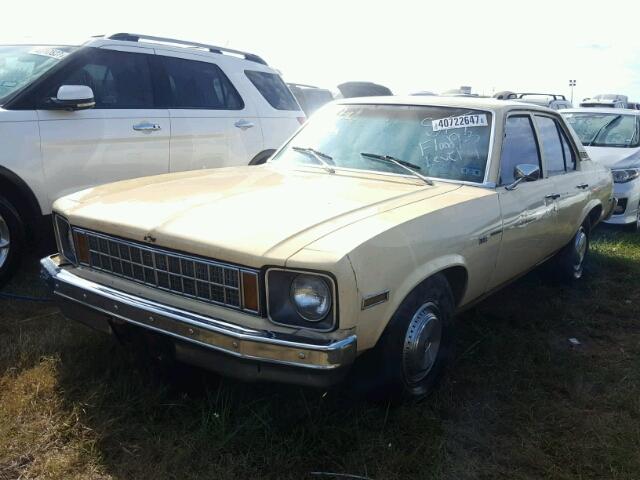 1X69D8W170842 - 1978 CHEVROLET NOVA TAN photo 2