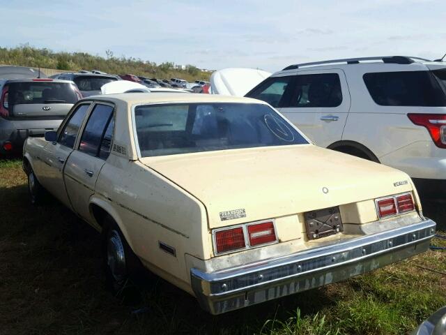 1X69D8W170842 - 1978 CHEVROLET NOVA TAN photo 3