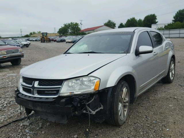 1B3BD1FG0BN584494 - 2011 DODGE AVENGER MA SILVER photo 2