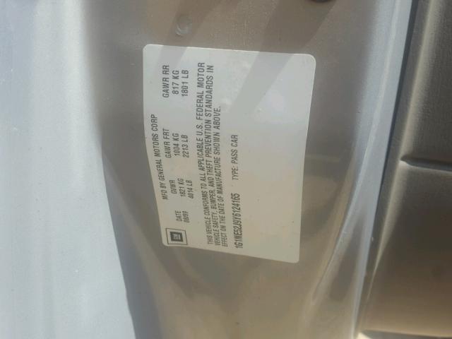 1G1NE52J9Y6124165 - 2000 CHEVROLET MALIBU LS SILVER photo 10