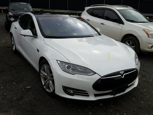 5YJSA1CN6DFP13785 - 2013 TESLA MODEL S WHITE photo 1