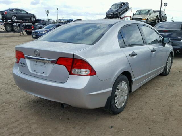 19XFA1F39AE079658 - 2010 HONDA CIVIC SILVER photo 4