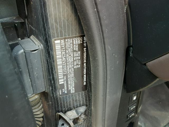 WBY1Z4C54EV277073 - 2014 BMW I3 REX ნაცრისფერი ფოტო 10