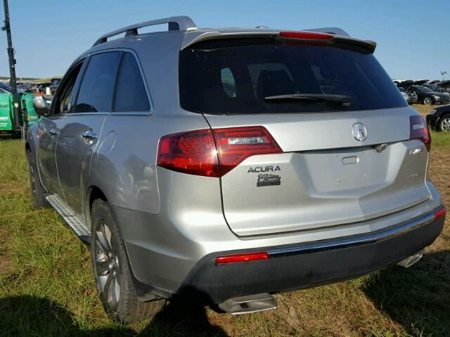 2HNYD2H6XCH511561 - 2012 ACURA MDX ADVANC ვერცხლისფერი ფოტო 3