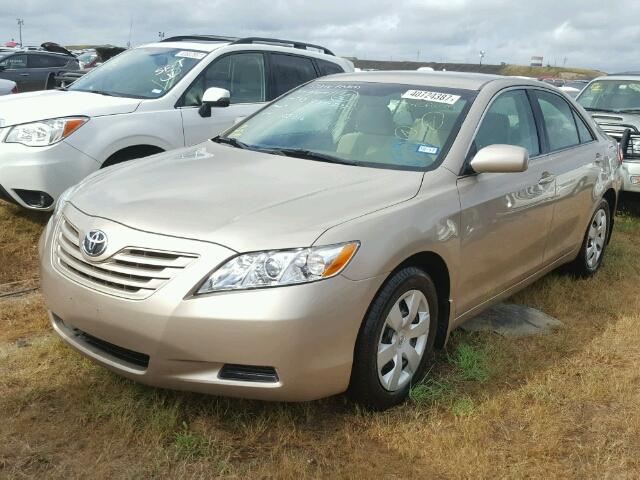 4T1BE46K07U105016 - 2007 TOYOTA CAMRY NEW GOLD photo 2