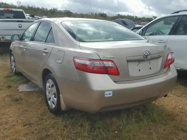 4T1BE46K07U105016 - 2007 TOYOTA CAMRY NEW GOLD photo 3