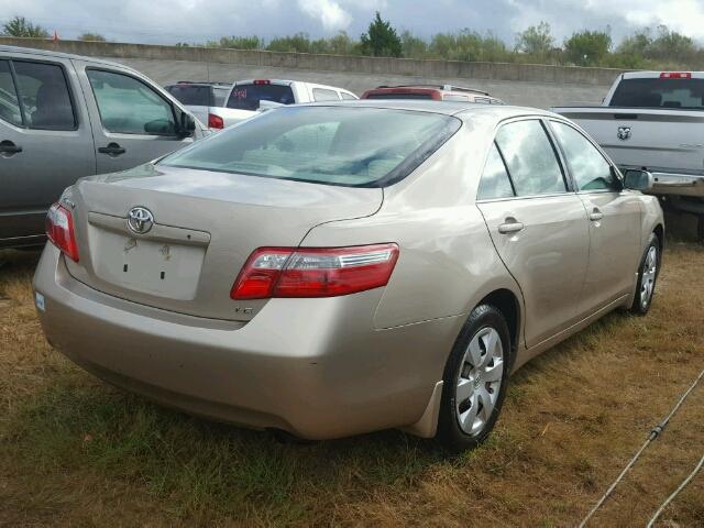 4T1BE46K07U105016 - 2007 TOYOTA CAMRY NEW GOLD photo 4