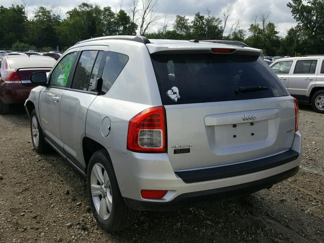 1J4NF1FB9BD276895 - 2011 JEEP COMPASS SP SILVER photo 3