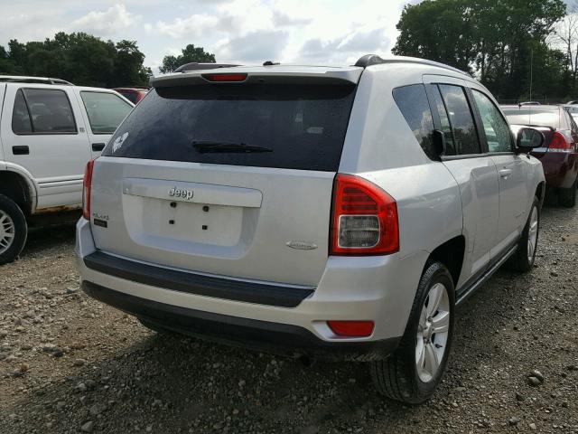1J4NF1FB9BD276895 - 2011 JEEP COMPASS SP SILVER photo 4