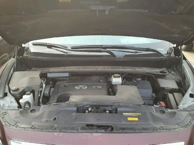 5N1AL0MN7EC505357 - 2014 INFINITI QX60 PURPLE photo 7