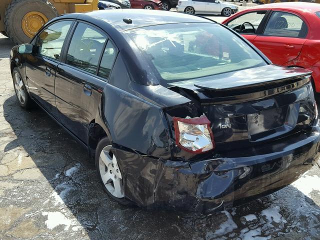 1G8AL55F27Z143067 - 2007 SATURN ION LEVEL BLACK photo 3
