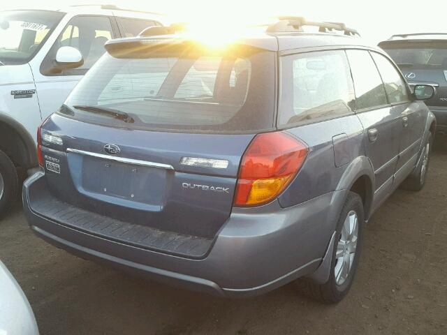 4S4BP61C756388019 - 2005 SUBARU LEGACY OUT BLUE photo 4