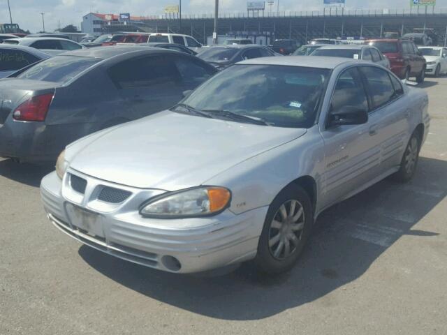 1G2NE52T21M547233 - 2001 PONTIAC GRAND AM S SILVER photo 2