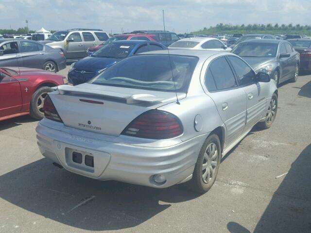 1G2NE52T21M547233 - 2001 PONTIAC GRAND AM S SILVER photo 4