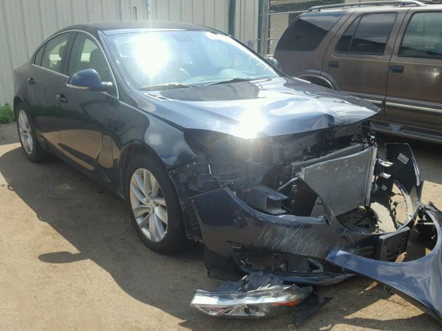 2G4GK5EX0E9190239 - 2014 BUICK REGAL BLUE photo 1