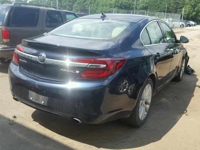 2G4GK5EX0E9190239 - 2014 BUICK REGAL BLUE photo 4