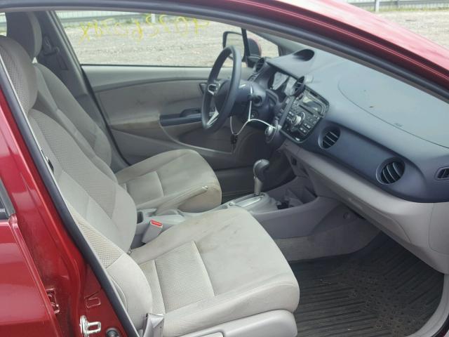 JHMZE2H56AS012498 - 2010 HONDA INSIGHT LX RED photo 5