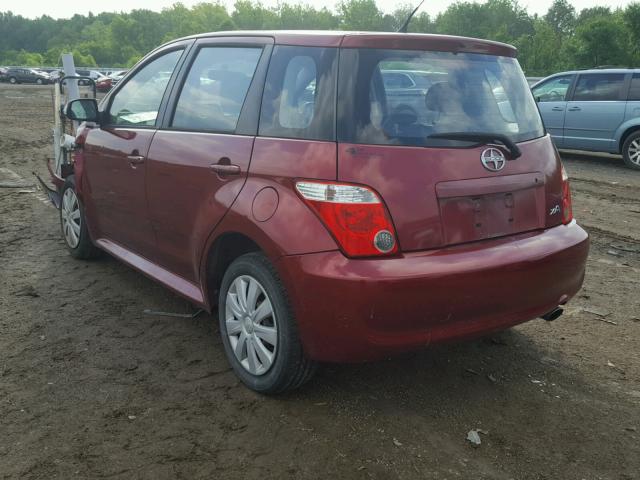 JTKKT624X60158544 - 2006 TOYOTA SCION XA მუქწითელი ფოტო 3