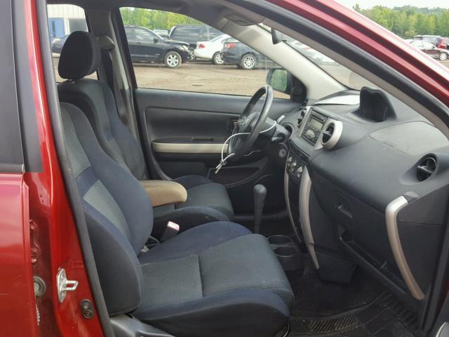 JTKKT624X60158544 - 2006 TOYOTA SCION XA მუქწითელი ფოტო 5