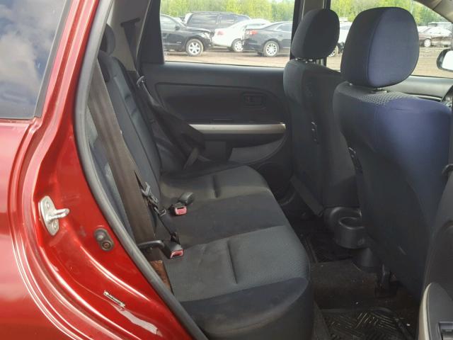 JTKKT624X60158544 - 2006 TOYOTA SCION XA მუქწითელი ფოტო 6