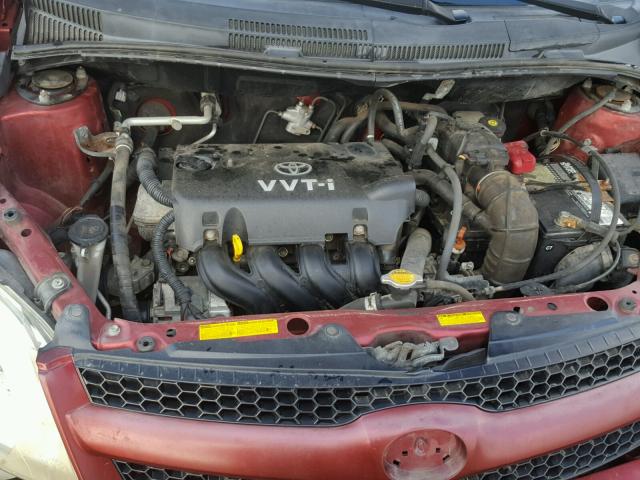 JTKKT624X60158544 - 2006 TOYOTA SCION XA მუქწითელი ფოტო 7