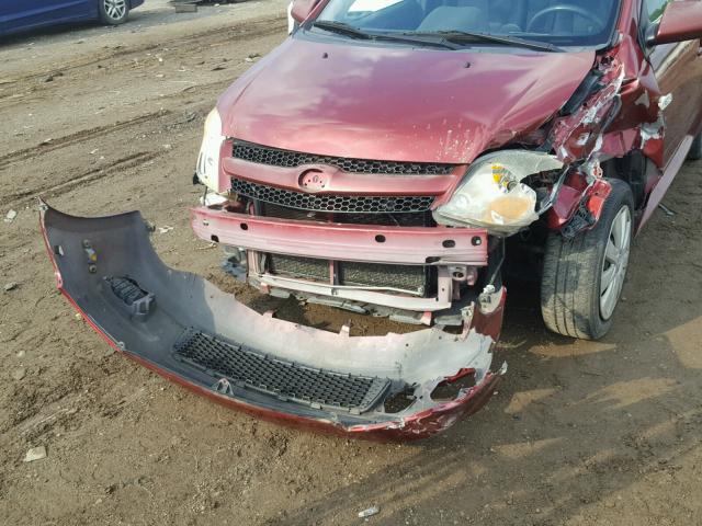 JTKKT624X60158544 - 2006 TOYOTA SCION XA მუქწითელი ფოტო 9