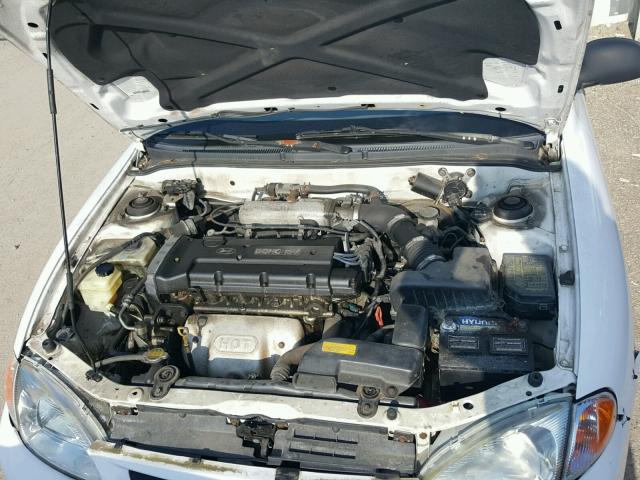 KMHJF25F7XU835393 - 1999 HYUNDAI ELANTRA BA WHITE photo 7