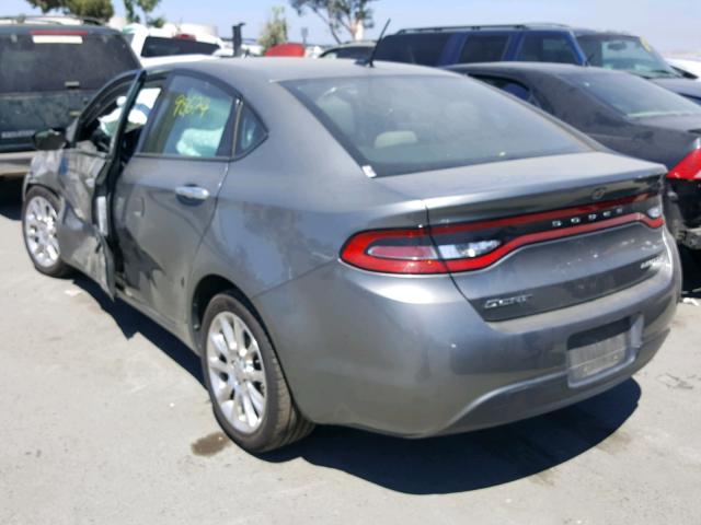 1C3CDFCA2DD710979 - 2013 DODGE DART LIMIT SILVER photo 3