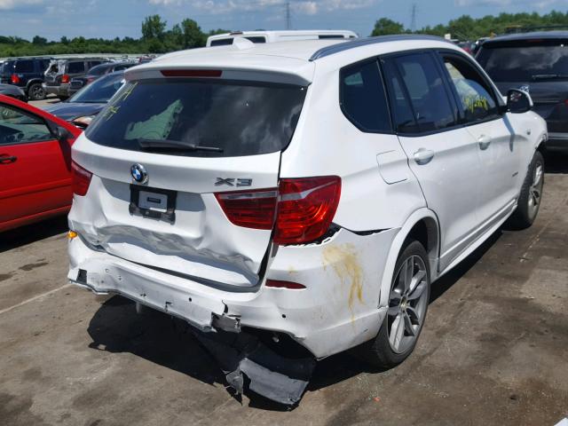 5UXWX7C58H0U41066 - 2017 BMW X3 XDRIVE3 WHITE photo 4