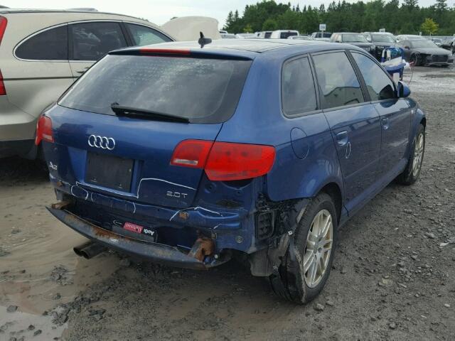 WAUNF78PX7A086756 - 2007 AUDI A3 2.0 PRE BLUE photo 4