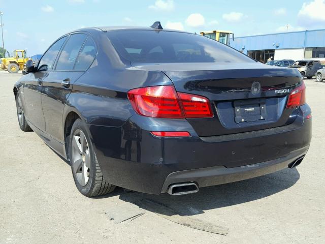 WBAFU9C54BC783641 - 2011 BMW 550 XI BLACK photo 3