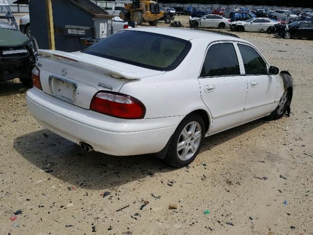 1YVGF22D525300156 - 2002 MAZDA 626 ES WHITE photo 4