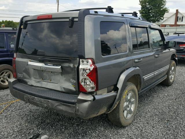 1J8HG58P27C585114 - 2007 JEEP COMMANDER GRAY photo 4