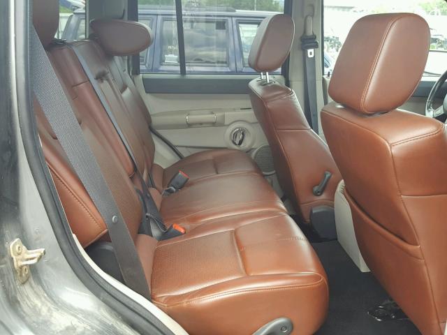 1J8HG58P27C585114 - 2007 JEEP COMMANDER GRAY photo 6
