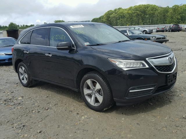 5FRYD4H20FB014297 - 2015 ACURA MDX BLACK photo 1