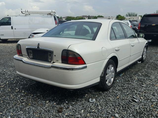 1LNHM86S34Y635571 - 2004 LINCOLN LS თეთრი ფოტო 4