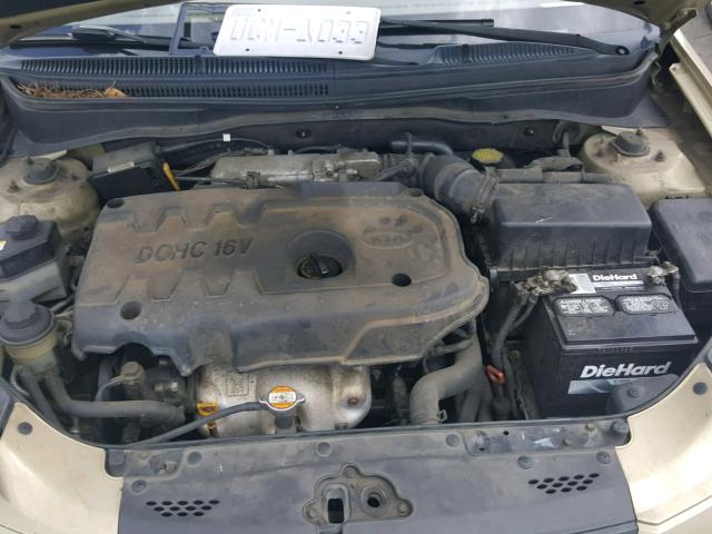 KNADE123676273397 - 2007 KIA RIO BASE GOLD photo 7