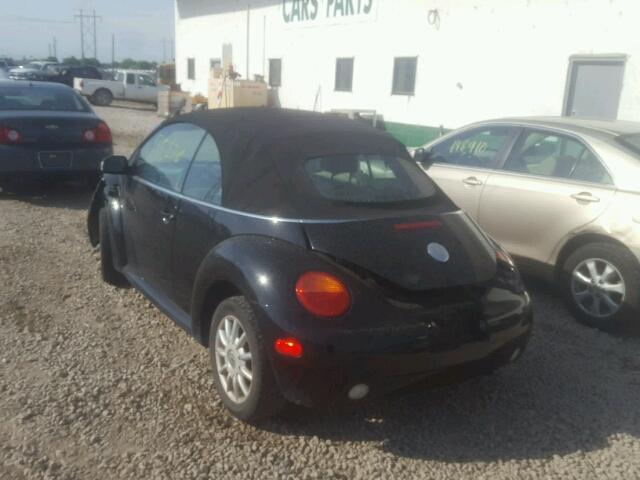 3VWCM31Y45M310323 - 2005 VOLKSWAGEN NEW BEETLE 黑色 照片 3