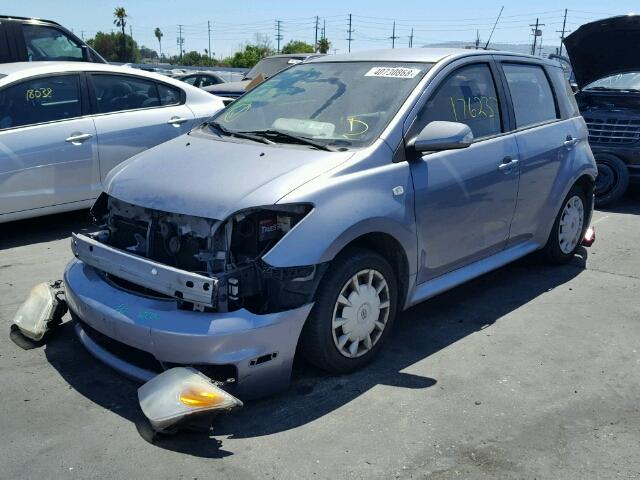 JTKKT604265016209 - 2006 TOYOTA SCION XA GRAY photo 2