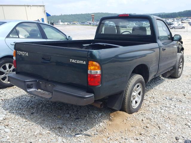 5TENL42N43Z267983 - 2003 TOYOTA TACOMA GREEN photo 4