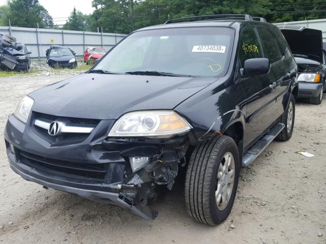 2HNYD18865H537301 - 2005 ACURA MDX TOURIN BLACK photo 2