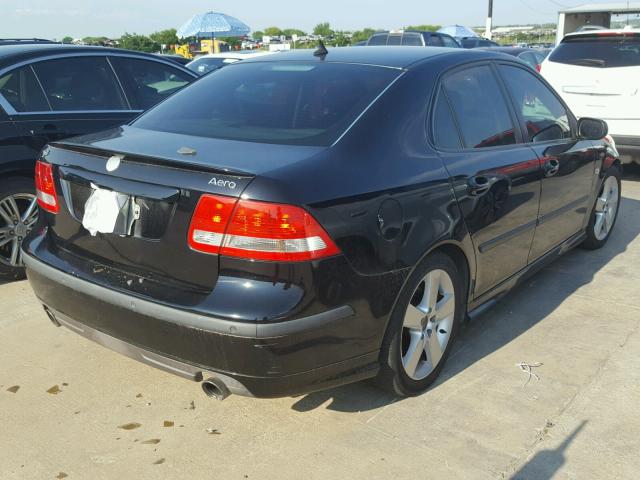 YS3FH46U561112809 - 2006 SAAB 9-3 AERO BLACK photo 4