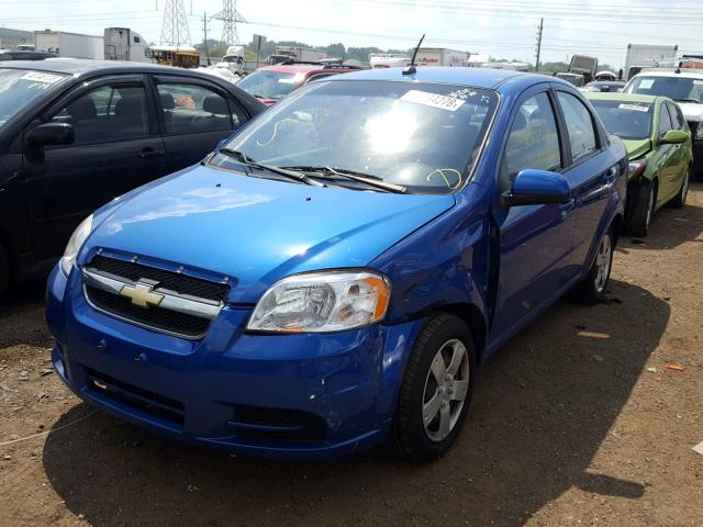 KL1TD56EX9B666518 - 2009 CHEVROLET AVEO LS BLUE photo 2