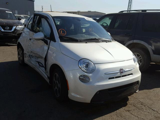 3C3CFFGE8HT609260 - 2017 FIAT 500 ELECTR CREAM photo 1